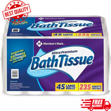 Member's Mark Ultra Premium Soft  Strong Toilet Paper, 2-Ply 235 sheets, 45 ro