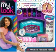 My Look Ultimate Pedicure Party - Bright Rainbow Polish & Cool Tattoos