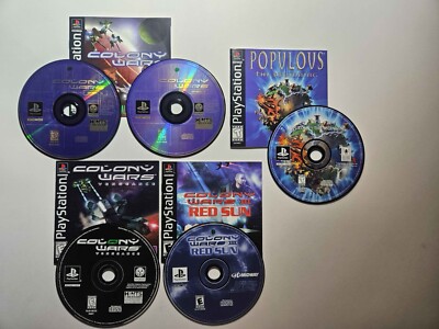PlayStation 1 PS1 Video Games Lot Works Great! Colony Wars - Populous