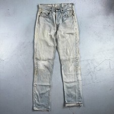 Levis 505 VTG 70s SS Redline Selvedge USA XX Jeans Light Wash Talon Act 29x34