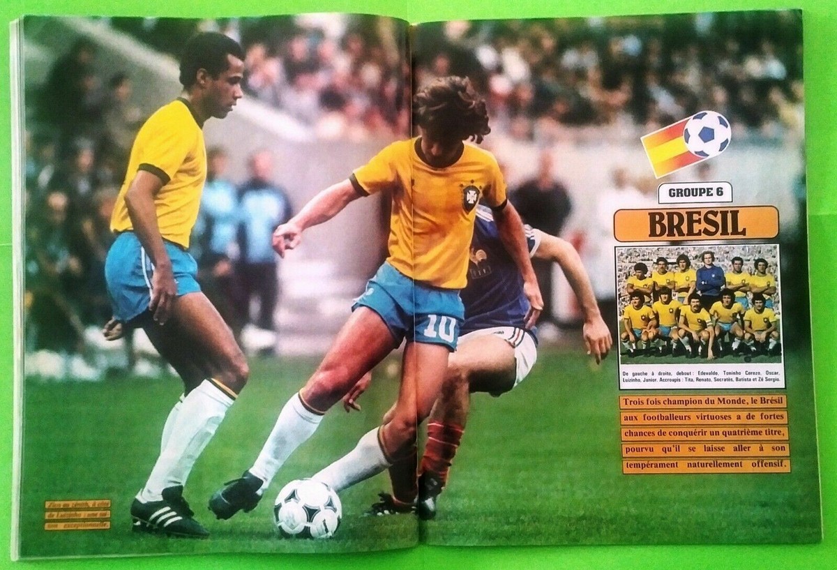 FOOTBALL ONZE HS 12 de 1982 GUIDE DU MONDIAL ESPAÑA 82' VINTAGE