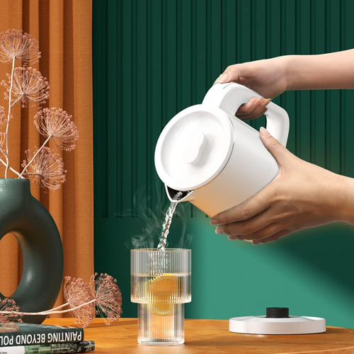 Small Electric Tea Kettle Stainless Steel, 0.8L Portable Mini Hot Water Boiler H - Picture 6 of 12
