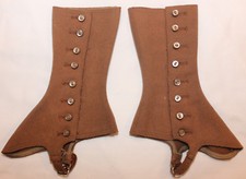 Original Vintage Felt/Wool Spats Pair 3