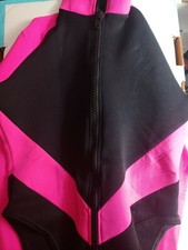 Ladies Sz Small Pink  White Wet Suit