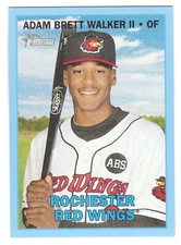 2016 TOPPS HERITAGE MINORS #90 ADAM BRETT WALKER II BLUE #86/99