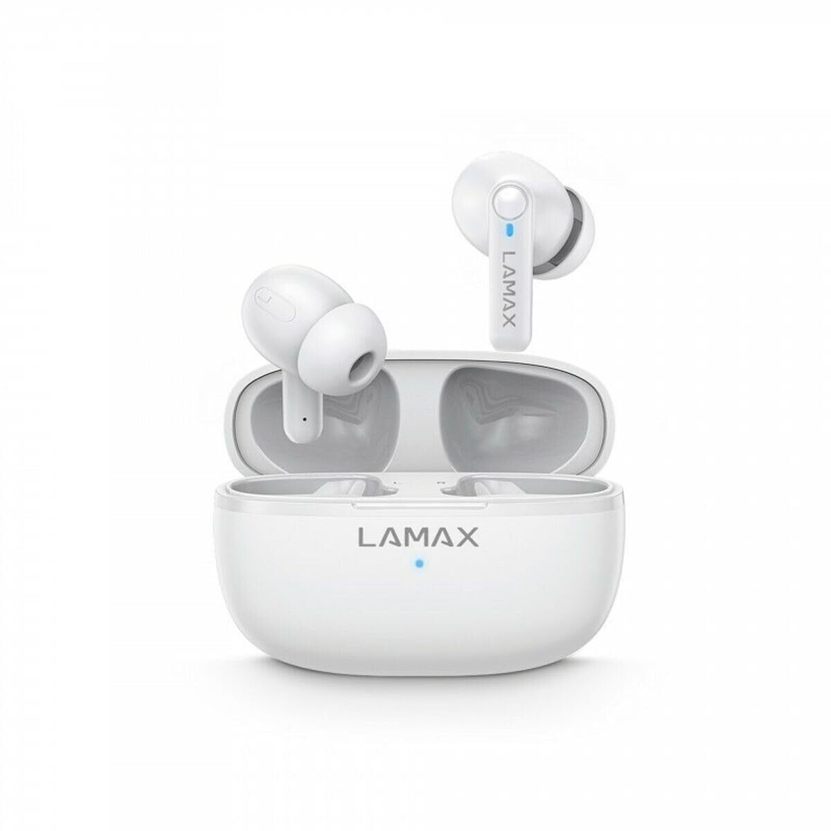 LAMAX In-Ear Clips1 Play white BT 5.3 Akku 35 Std. NUOVO