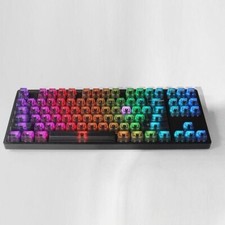 Black transparent keycaps high quality PC/CBS...