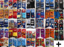 N-Z Odd Sox Crazy Socks Mens Size 6-12 Crew Socks Novelty Gift Gag Funny