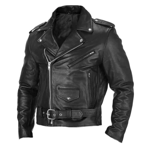 Chaqueta de cuero para hombre de motocicleta estilo primavera otoño chaqueta de cuero para hombre* - Imagen 9 de 16