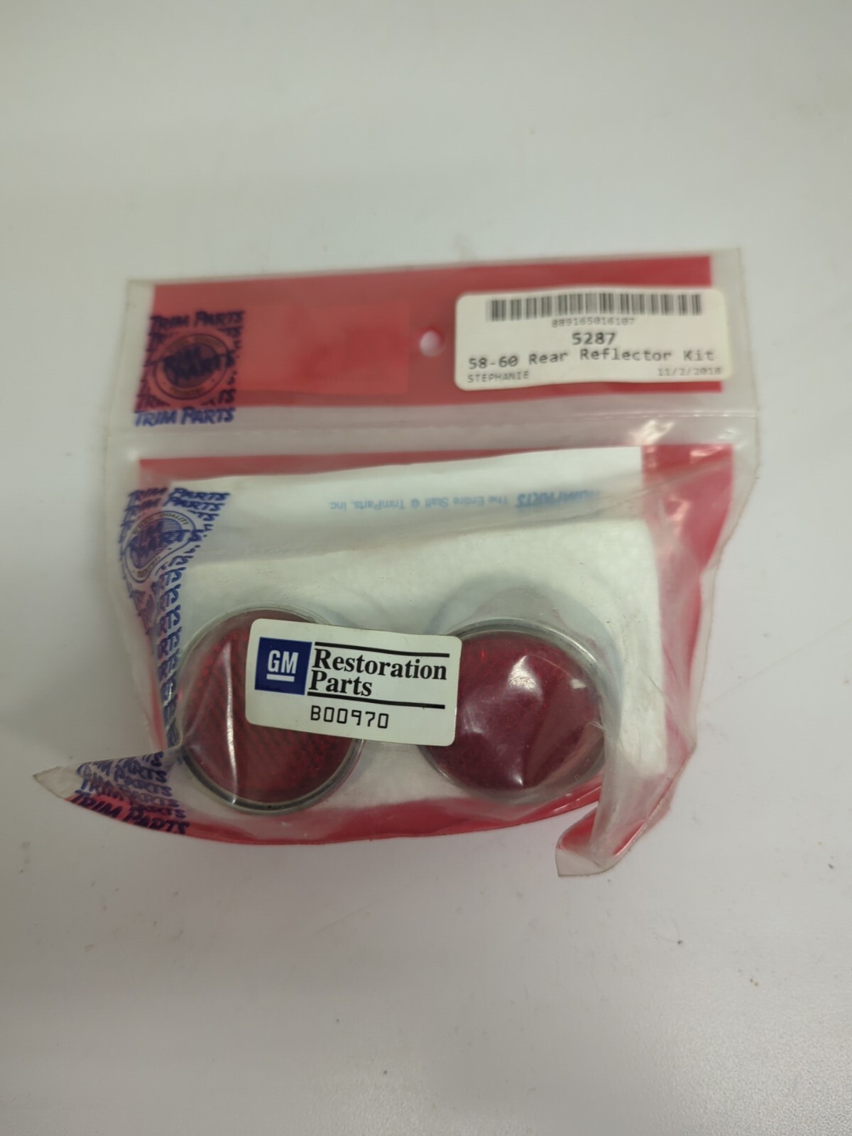 NEW GENUINE TRIM PARTS 5287 REAR REFLECTOR KIT FOR '58-60 CORVETTE