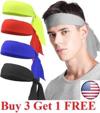 Sweatband Tennis Exercise Headband Ninja Band Wristbands Workout Head Sweat Band
