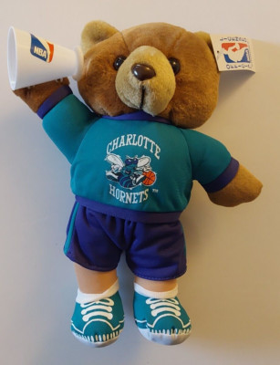 1994 Play By Play Vintage Plush NBA Charlotte Hornets Cheerleader Bear