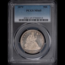 1879 50C Seated Liberty Half Dollar PCGS MS65