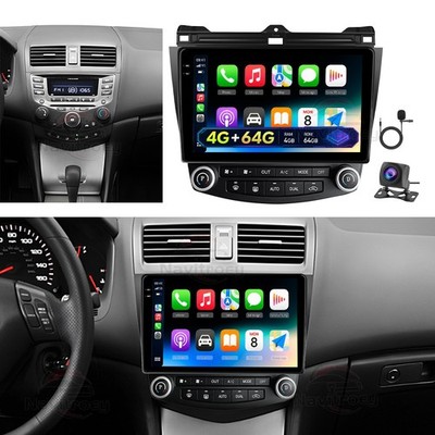 Autoradio 4+64GB Für Honda Accord 7 2003-2007 Android 15 Carplay Navi WIFI +KAM