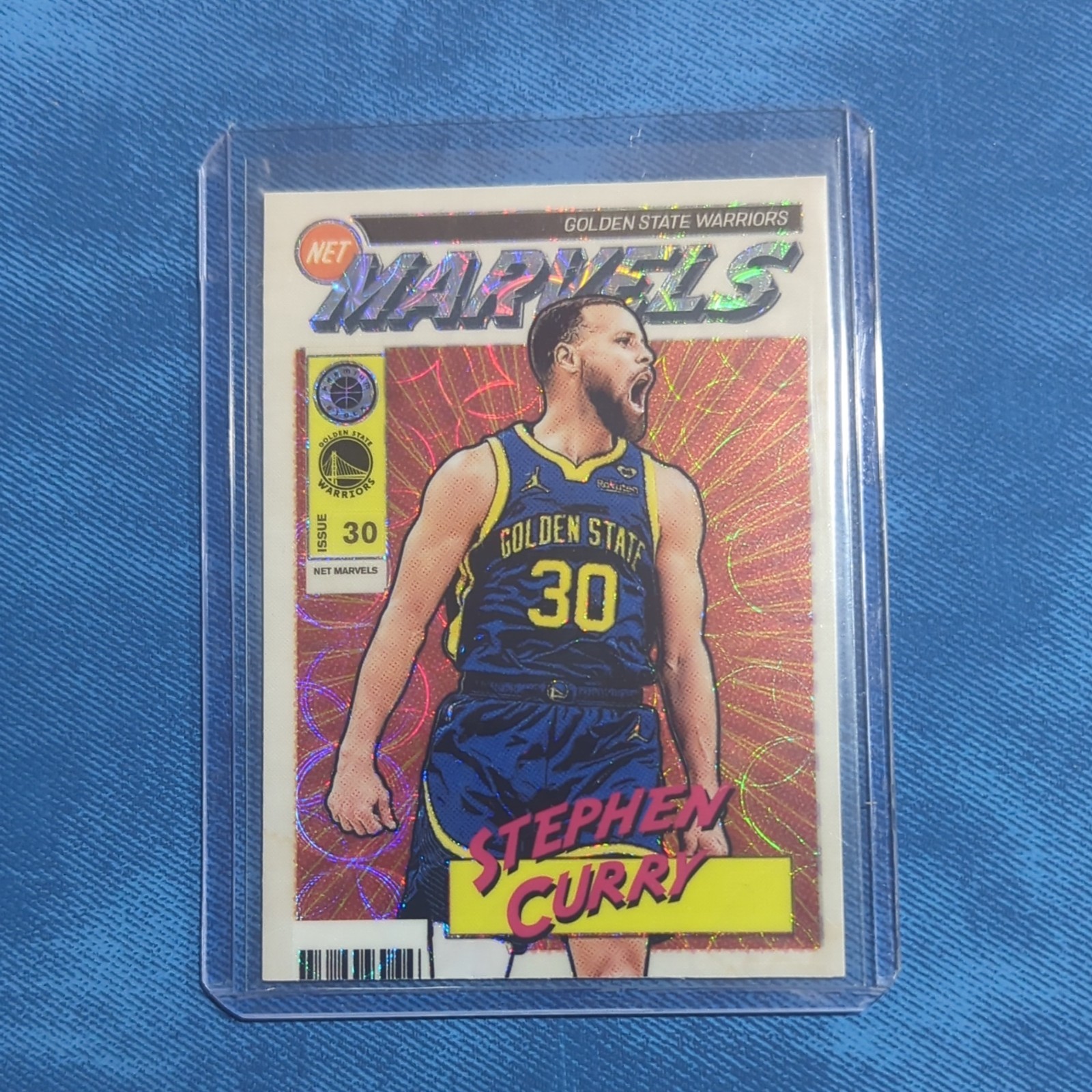 2023-24 Nba Hoops Premium Stock-Stephen Curry #8 Net Marvels Scope SSP Case Hit