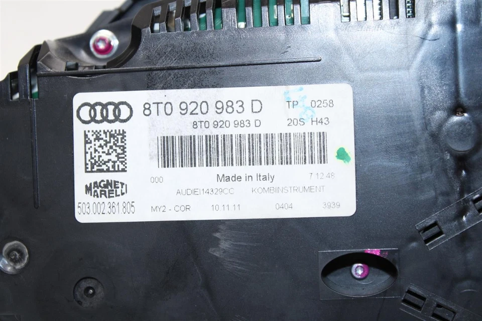 CLUSTER VELOCÍMETRO AUDI S5 2011 11 2012 12 8T0920983D 1369841 Foto 3 de 4