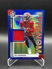 2025 Donruss Optic - Tez Johnson Rookie Phenom Blue Hyper Patch (RC)  | Bucs🚨