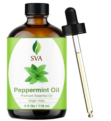 SVA Japanese Peppermint Essential Oil 4 Oz - 100% Pure, Natural & Premium Thera