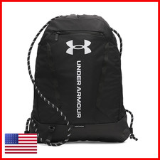 Under Armour Unisex Hustle Sackpack 001 Black/Black/White One Size Fits Most