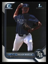 Trevor Martin 2022 Bowman Draft Chrome 1st #BDC-184 Tampa Bay Rays ROOKIE *010