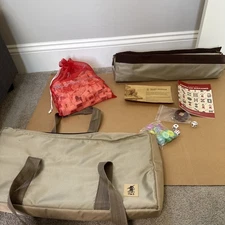 American Mahjong Game Set with beige soft case yellow mountain imports READ DESC