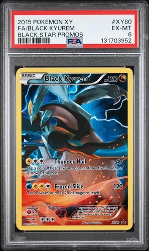2015 POKEMON BLACK STAR PROMO BLACK KYUREM #XY80 PSA 6 EX #131703952