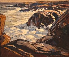 William Lester Stevens, Bass Rocks, Beautiful Early Example.