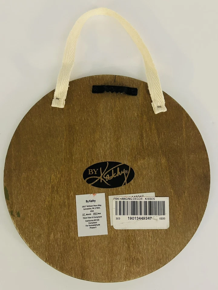 Primitives by Kathy Dear Santa Beware Of Dog Kisses Rustic Christmas Wall Sign - Image 2 of 2