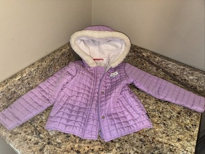 Vintage 80s Esprit Kids Winter Coat Puffer Jacket Purple Cat Size L (5/6) Movie