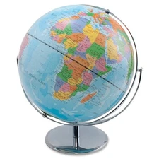 Advantus 12" Political World Globe - World - 13" Width X 16" Height - 12"