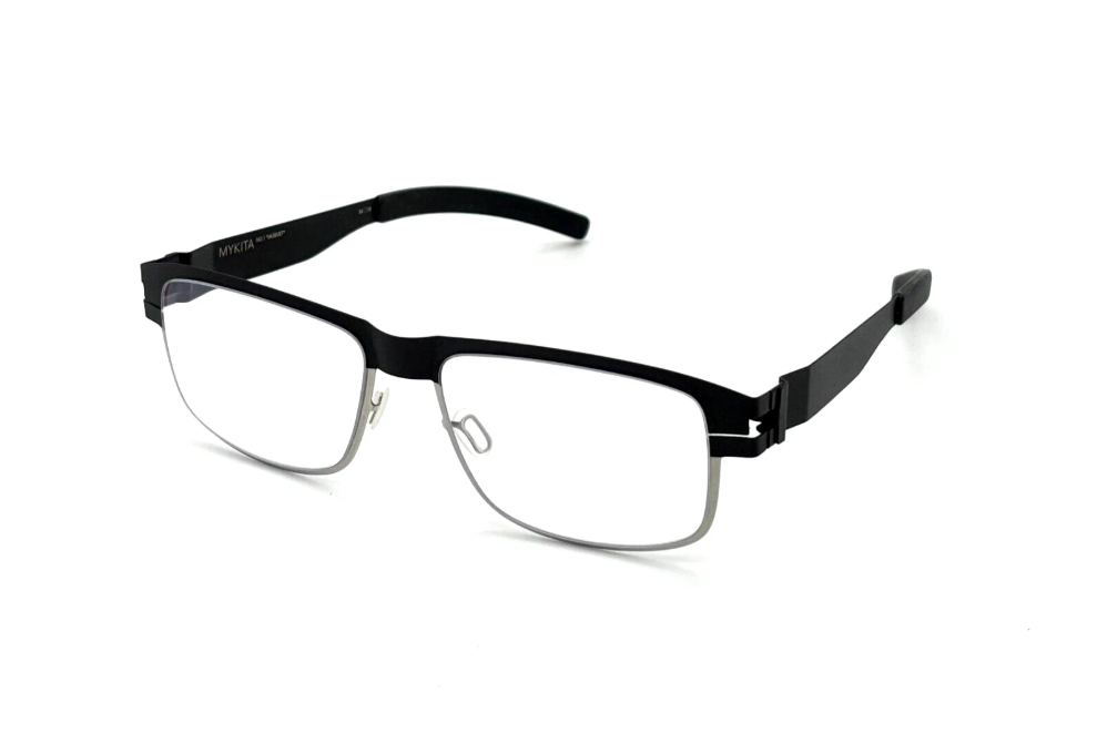 MYKITA NO.1 AUGUST COL 052 Eyeglasses Black Silver Frame 54mm | eBay