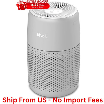 SALE! Levoit Core Mini-P 255 Sq Ft 3-Stage Filtration Desktop Air Purifier, Gray