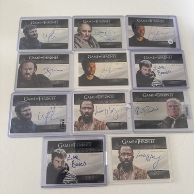 Rittenhouse Game Of Thrones Autogramme 69 Stück Lot 