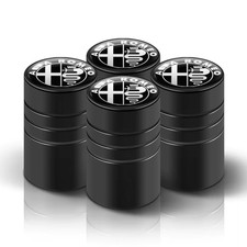 4Pcs Car Tire Valve Stems Cap Aluminum Wheel Stem Air Caps for Alfa Romeo Giulia