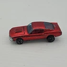 Vintage Hot Wheels Redline 1967 Custom Mustang Red Body  w/ Red Interior