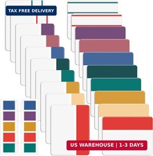 Sticky Index Tabs, 500 Pcs, 21 Sets, Colorful Sticky Tabs for Notebooks