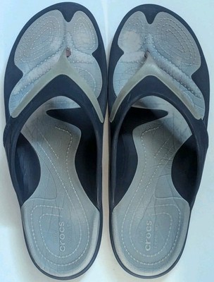 Damaged Crocs Modi Sport Flip Slip On Sandals, Men's Size 13, Broken