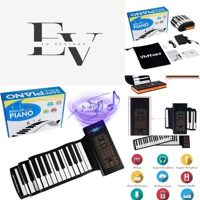 Versatile 88 Keys Portable Keyboard - Foldable with Multiple Instrument Sounds