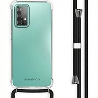 imoshion Transparentes Backcover Mit Band Samsung Galaxy A52(S) (5G/4G) - Schwar