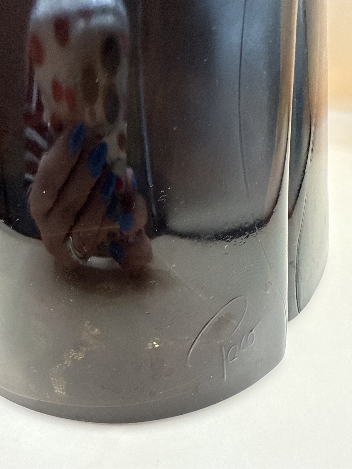 Iconic Interlocking Carafes with Three Discrete Elementś, Brown Glass