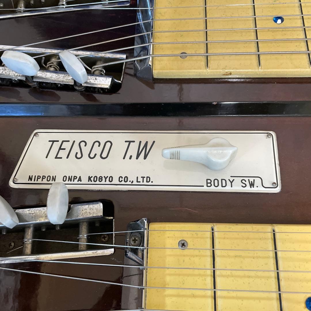 TEISCO TW 8-String Double Neck Steel Guitar NIPPON ONPA with TEISCO TW 8-String Double Neck Steel Guitar NIPPON ONPA with