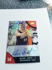 JASON SMITH 2007-08 TOPPS FINEST REFRACTOR AUTO RC 76ERS #98