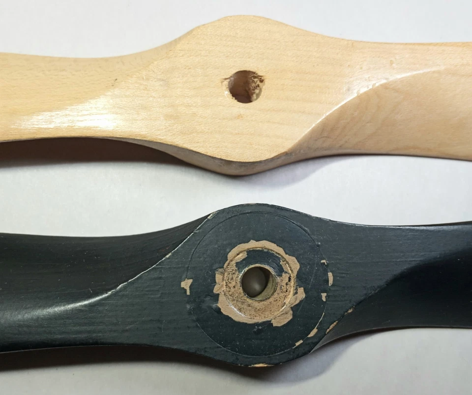 2pc Master Airscrew 18x8 Model RC Airplane Propeller Lot  Wood Vintage - Image 2 of 4