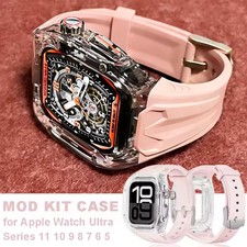 TPU Sports Band PC Case Bumper Mod Kit For Apple Watch Ultra 3 11 10 9 8 7 6 SE3