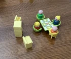Vintage Fisher Price Little People Kitchen And Dining Room With Family