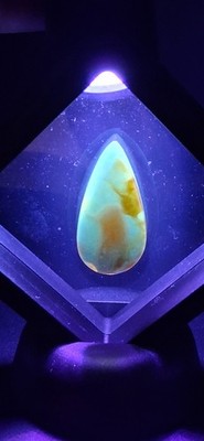 Dominican Blue Amber Cabochon Rare Natural Gemstone Authentic