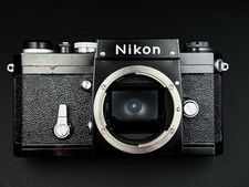 Serviced Vintage Black Nikon F Camera W/Focus Screen Prod Year 1967