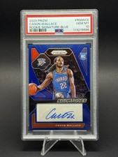 2023-24 Panini Prizm Rookie Signatures Cason Wallace #RSI-WCE RC Auto /49 PSA 10