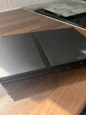 Sony PlayStation 2 Slim Black Console with Complete Wires No Controller