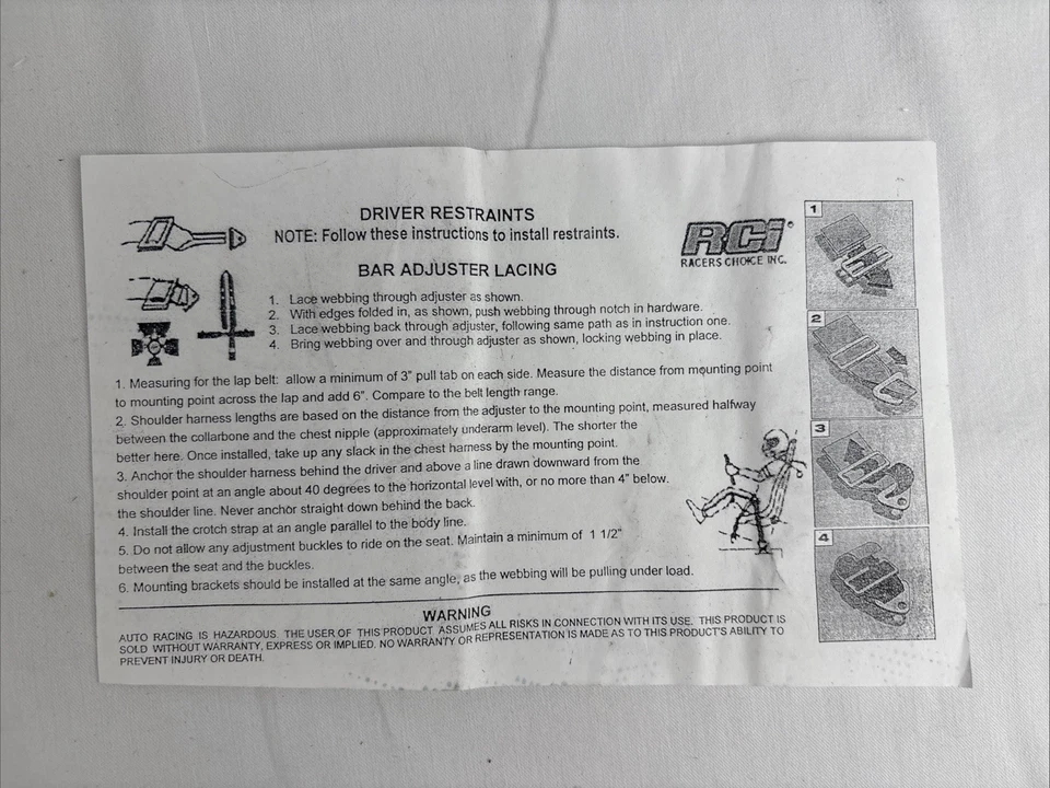 Arnés de 5 puntos tipo bloqueo de leva RCI 9210CC Foto 3 de 3